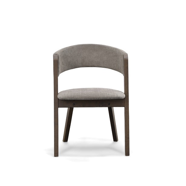 Modrest Grover Modern Grey and Dark Wenge Dining Chair