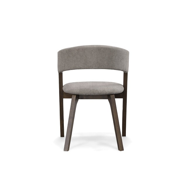 Modrest Grover Modern Grey and Dark Wenge Dining Chair