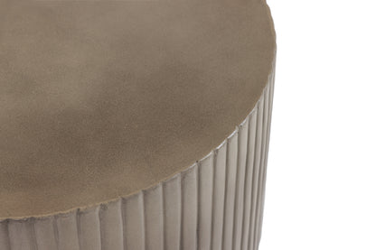 Modrest Gruver Modern Grey Concrete End Table