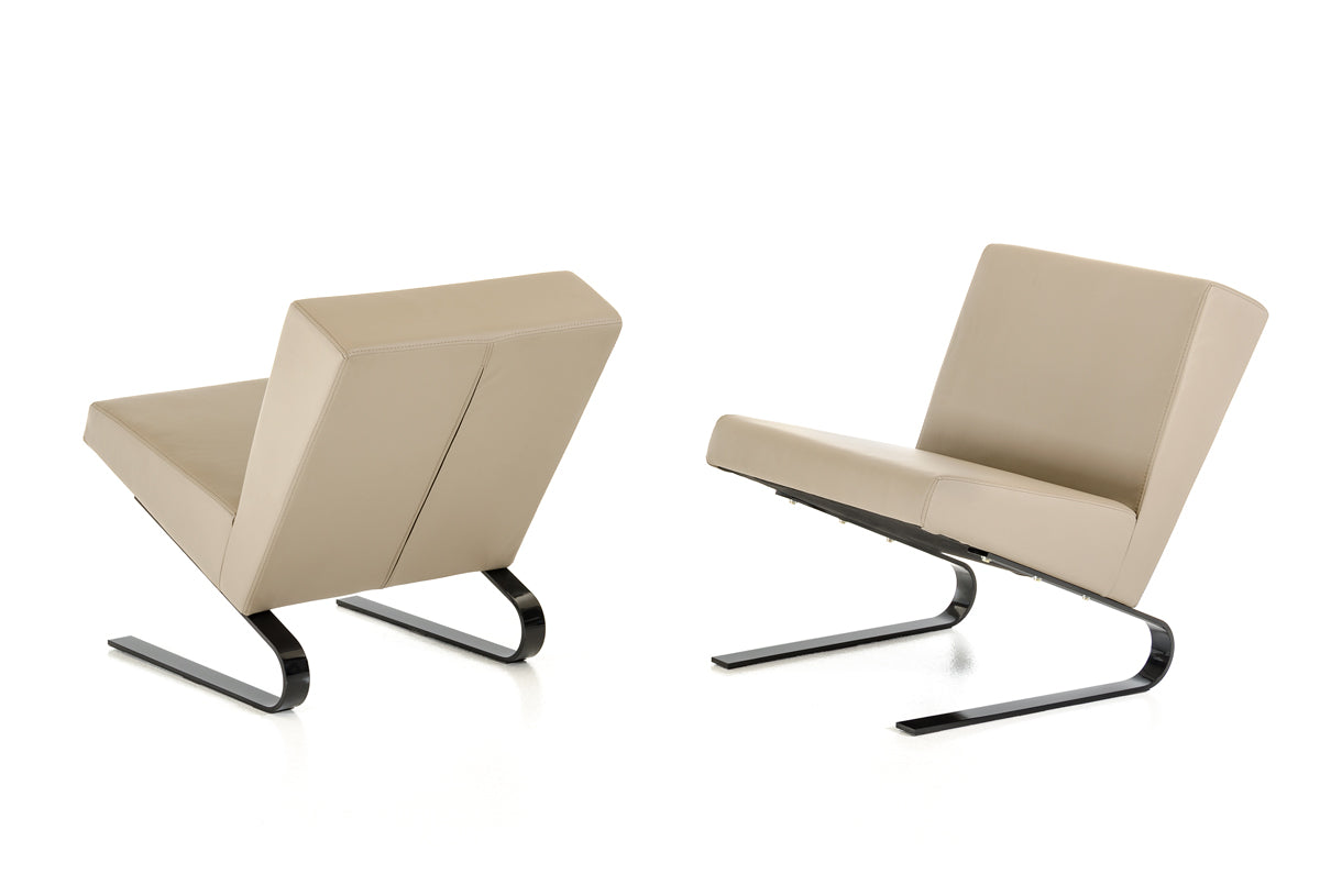 Relax Contemporary Taupe Lounge Chair