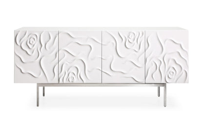 Modrest Gwen Modern White High Gloss Buffet