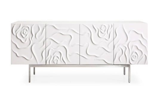 Modrest Gwen Modern White High Gloss Buffet
