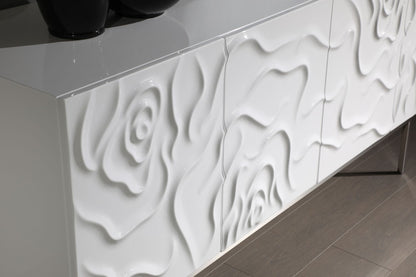 Modrest Gwen Modern White High Gloss Buffet