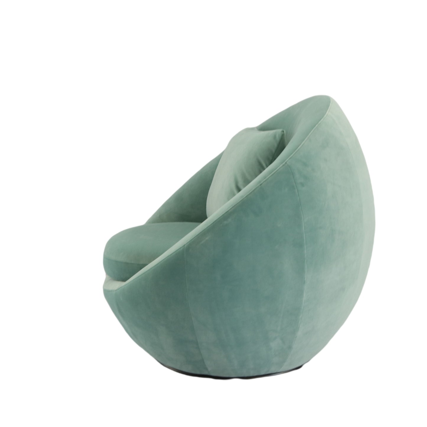 Modrest Gypsum Modern Teal Swivel Accent Chair