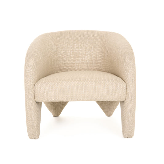 Modrest Halton Modern Beige Fabric Accent Chair