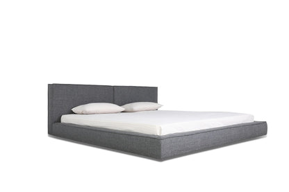 Modrest Haven Queen Modern Grey Fabric Bed