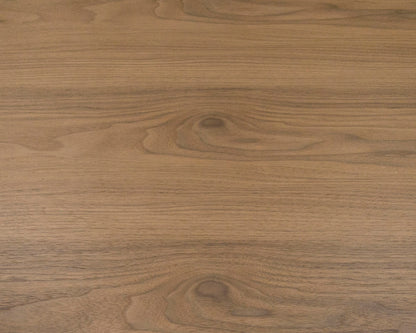 Modrest Heloise Modern Walnut and Stainless Steel Coffee Table