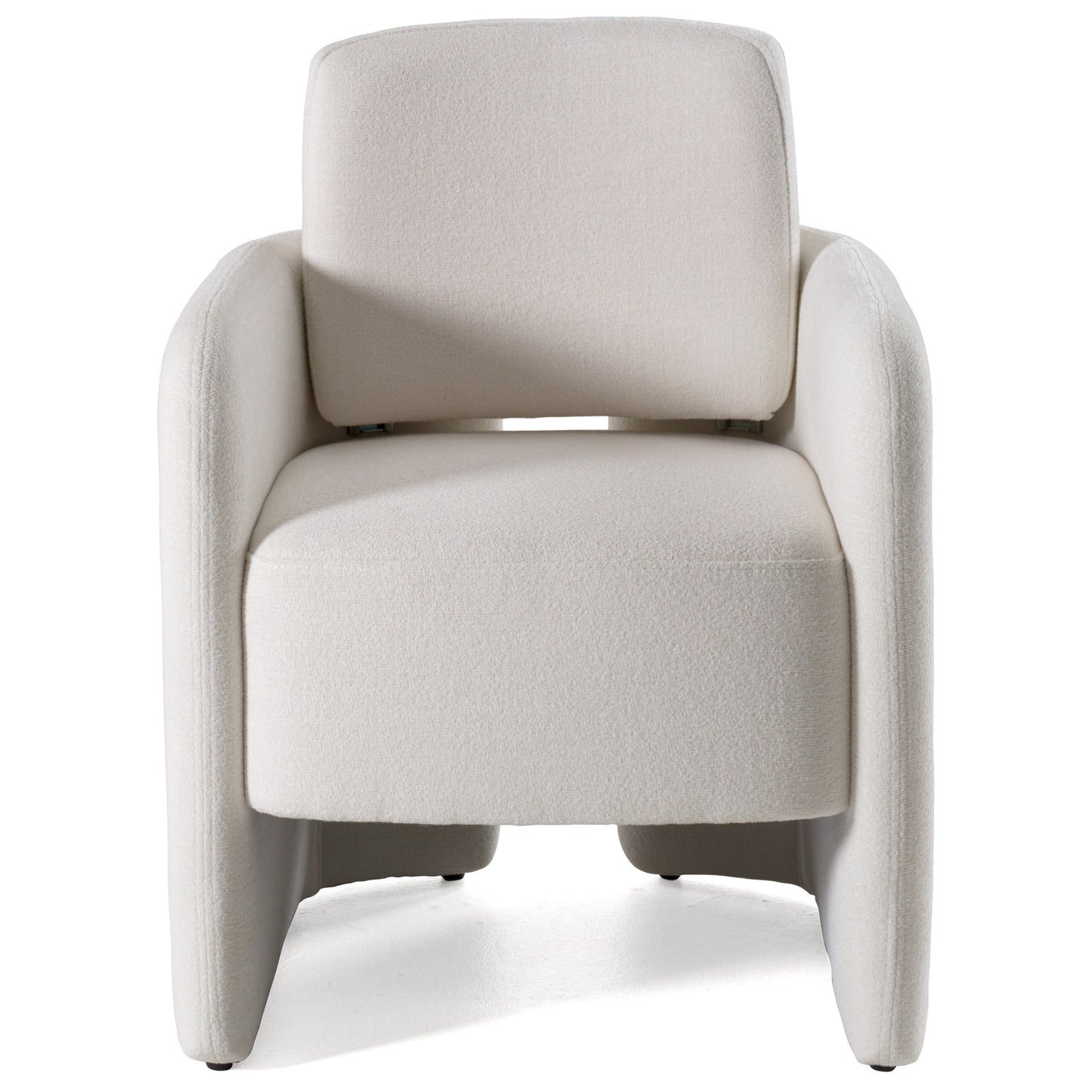Modrest Hermosa Modern White Fabric Dining Chair