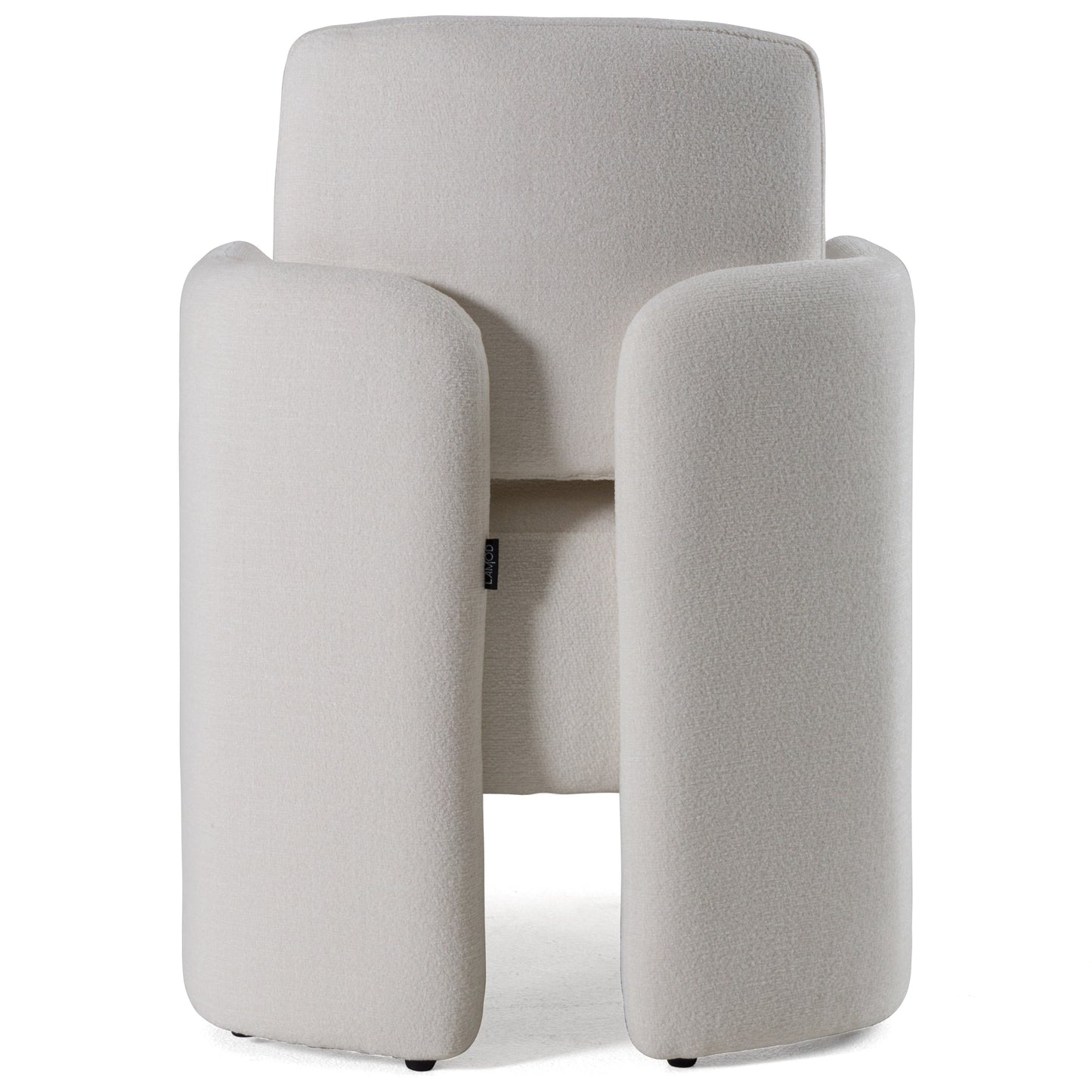 Modrest Hermosa Modern White Fabric Dining Chair
