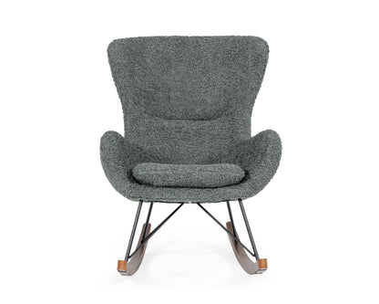 Modrest Ikard Modern Grey Sheep Rocking Chair