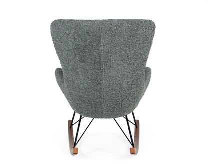 Modrest Ikard Modern Grey Sheep Rocking Chair