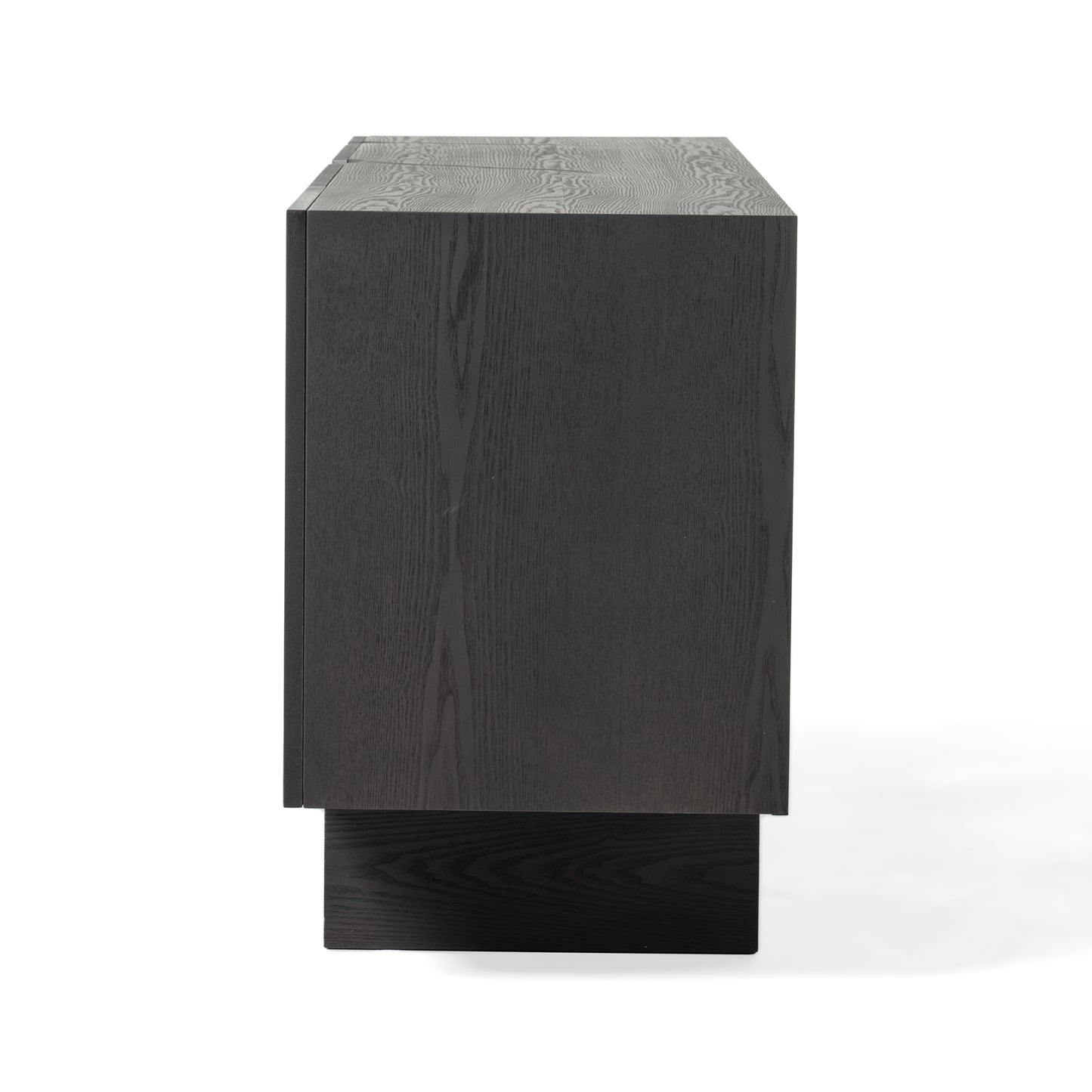 Modrest Impala Modern Matte Brown Ash and Silver Buffet