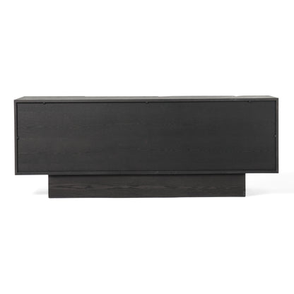 Modrest Impala Modern Matte Brown Ash and Silver Buffet