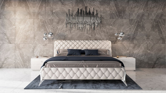 Modrest Legend Modern White Queen Bedroom Set