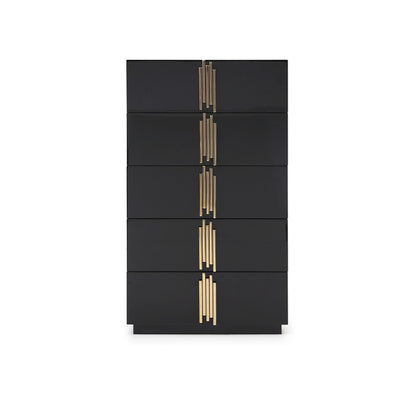 Modrest Token Modern Black and Gold Chest