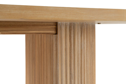 Modrest Jacobson Modern Natural Acacia Oval Dining Table