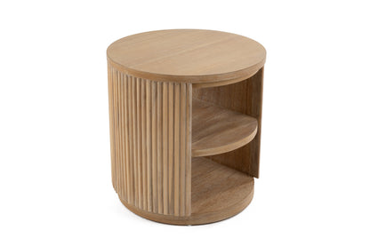 Modrest Jacobson Modern Natural Acacia End Table