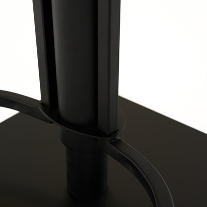 Modrest Jaffee Industrial Black Eco-Leather Bar Stool