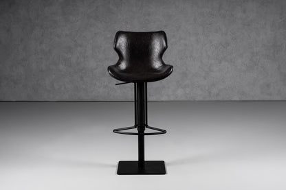 Modrest Jamila Modern Dark Brown Eco-Leather Bar Stool