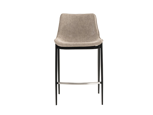Modrest Jane Modern Tan and Black Counter Stool