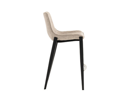 Modrest Jane Modern Tan and Black Counter Stool