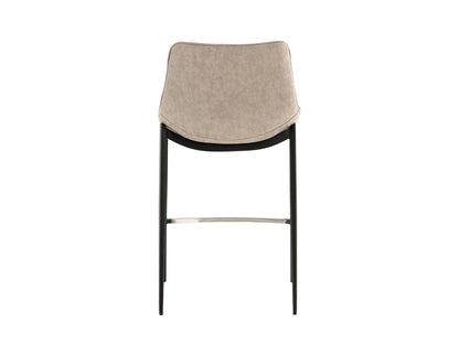 Modrest Jane Modern Tan and Black Counter Stool