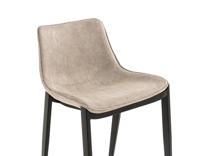 Modrest Jane Modern Tan and Black Counter Stool