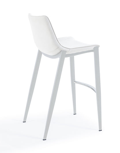 Modrest Jane Modern White Counter Stool Set of 2