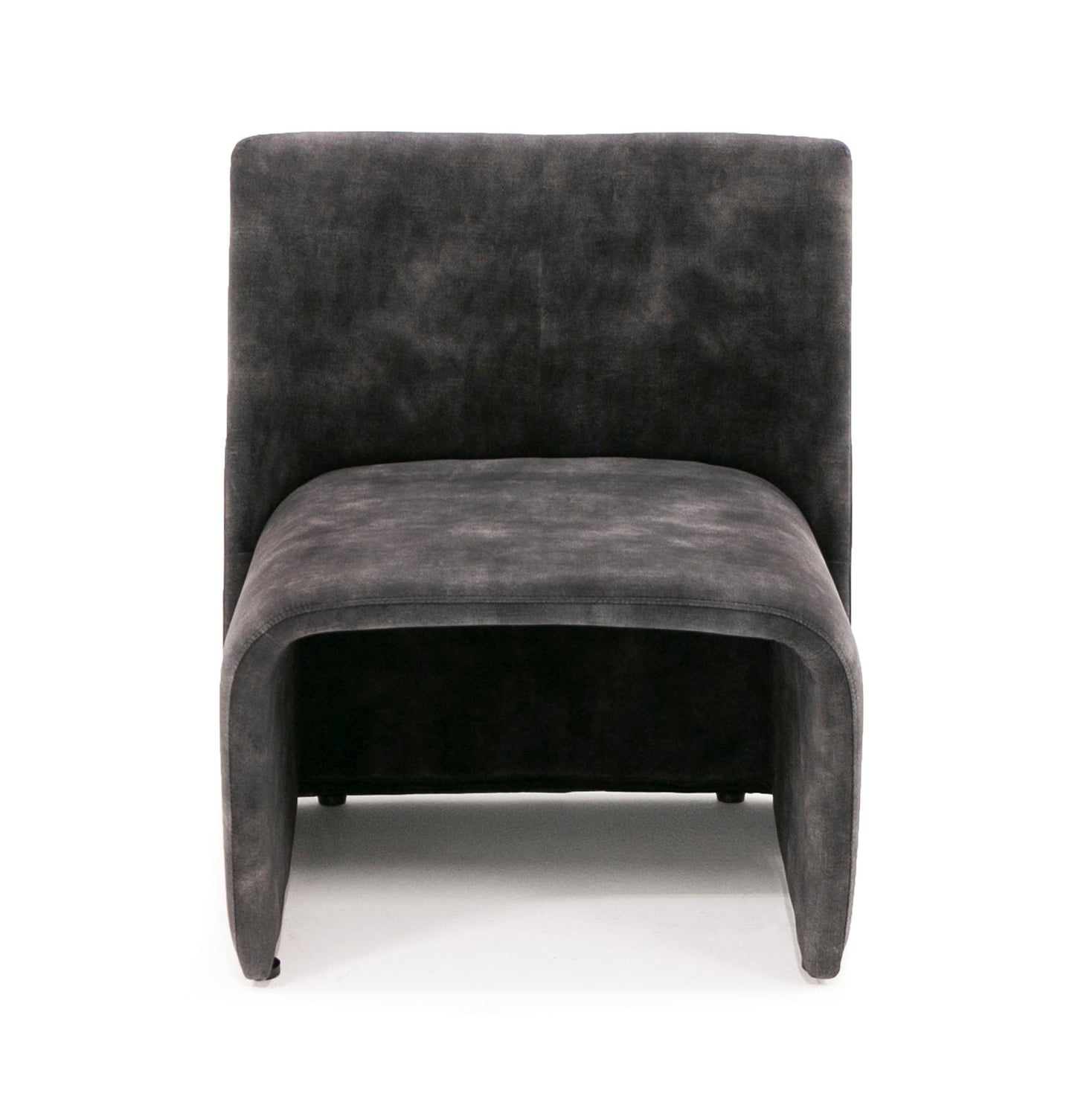 Modrest Modern Jarvis Accent Dark Grey Fabric Chair
