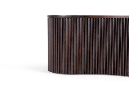 Modrest Jessie Modern Smoked Oak Freeform Coffee Table