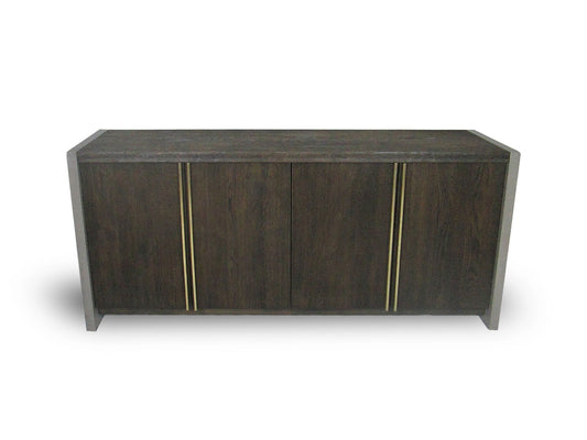 Modrest June Modern Dark Grey and Walnut Buffet