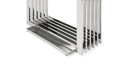Modrest Kingsley Modern Marble and Stainless Steel Console Table