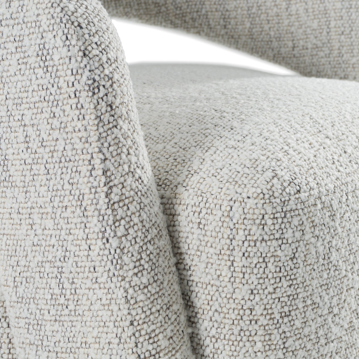 Modrest Kadoka Modern Light Grey Fabric Swivel Dining Chair