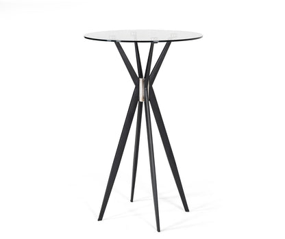 Modrest Kaitlyn Modern Black Bar Table
