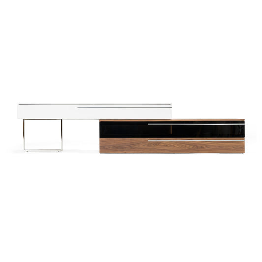 Modrest Karlstad Modern White Walnut TV Stand