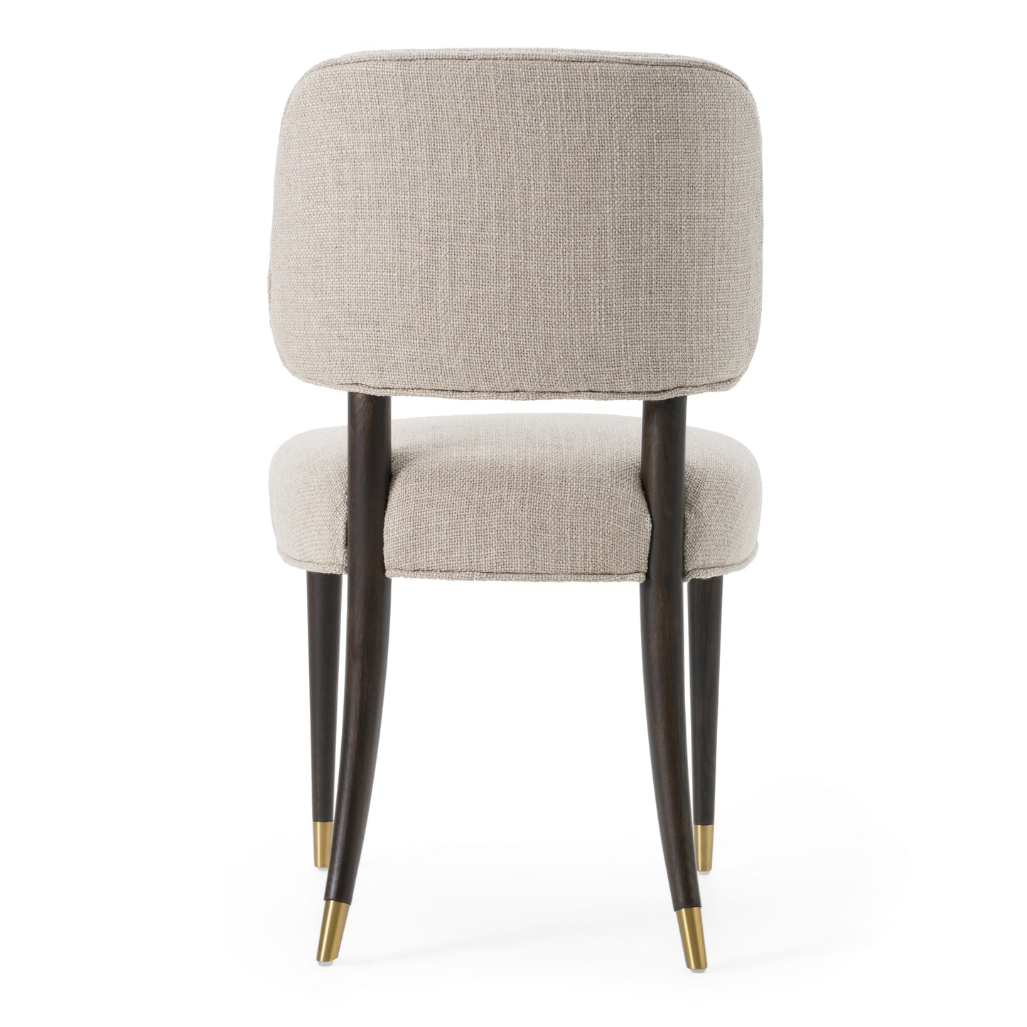 Modrest Kathy Modern Beige Fabric Oak Dining Side Chair