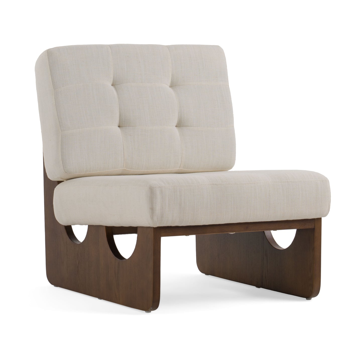 Modrest Kaylie Contemporary Off White Accent Chair