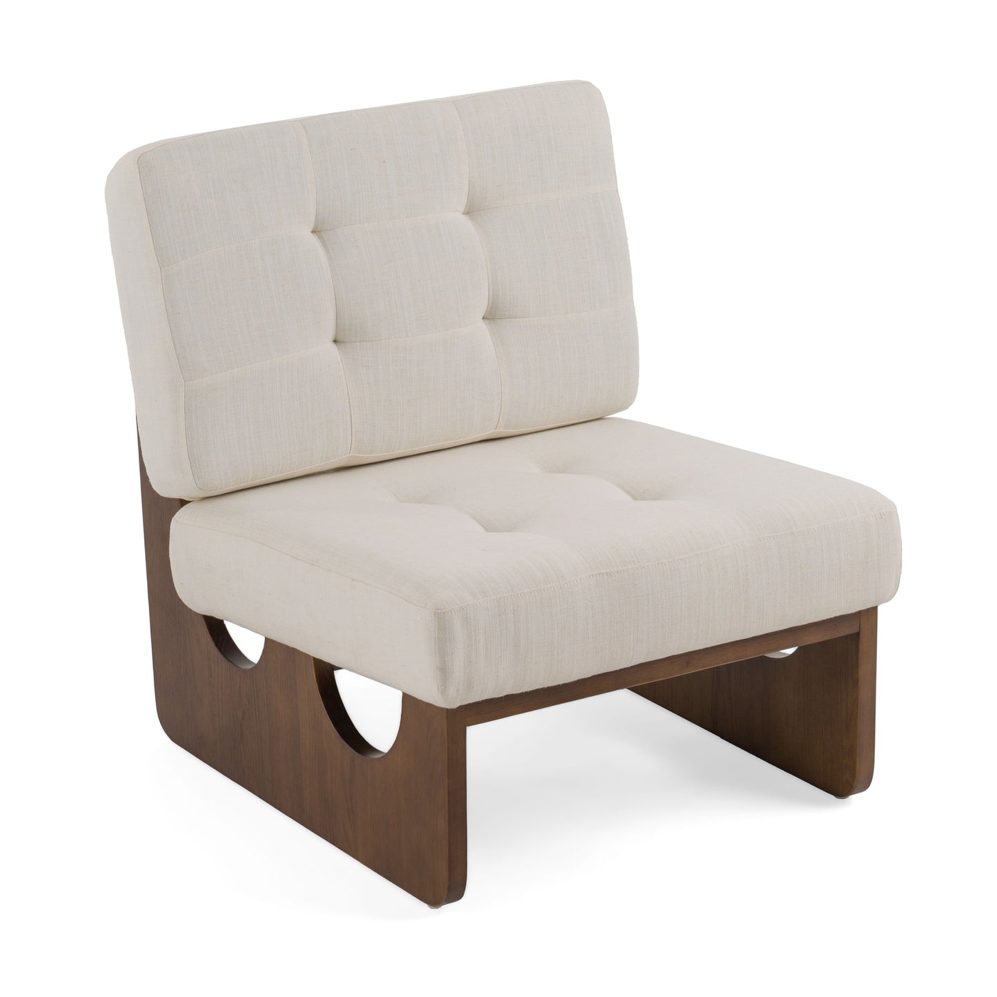 Modrest Kaylie Contemporary Off White Accent Chair
