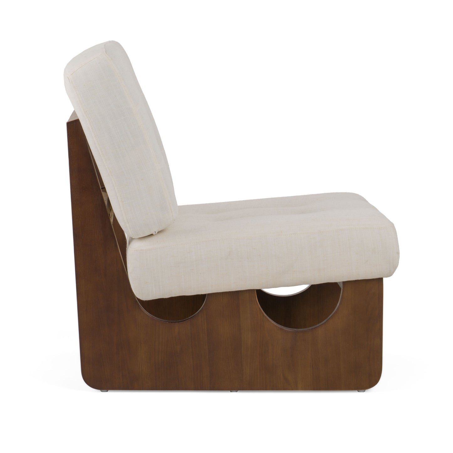 Modrest Kaylie Contemporary Off White Accent Chair