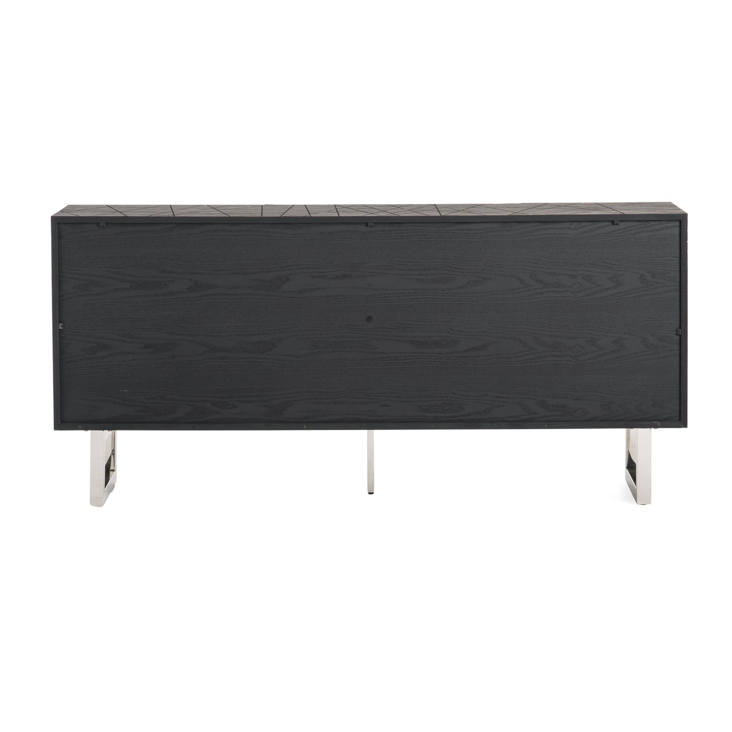 Modrest Kenda Modern Black Ash Stainless Steel Buffet