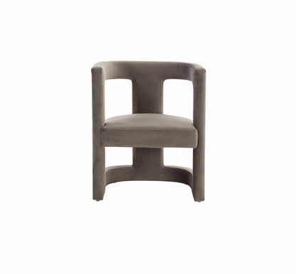 Modrest Kendra Modern Grey Fabric Accent Chair