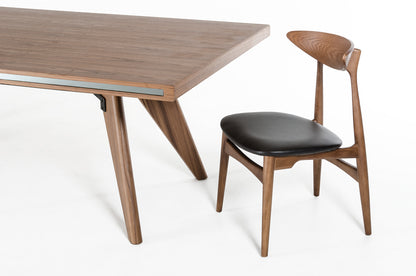 Modrest Kennedy Mid-Century Walnut Dining Table