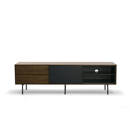 Modrest Kenny Modrest Walnut and Grey TV Stand