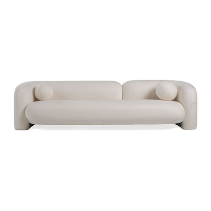 Modrest Khan Modern 4-Seater Off White Fabric Sofa