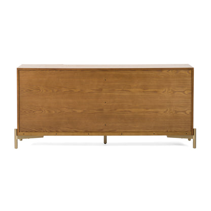 Modrest Killeen Modern Gold Walnut Buffet