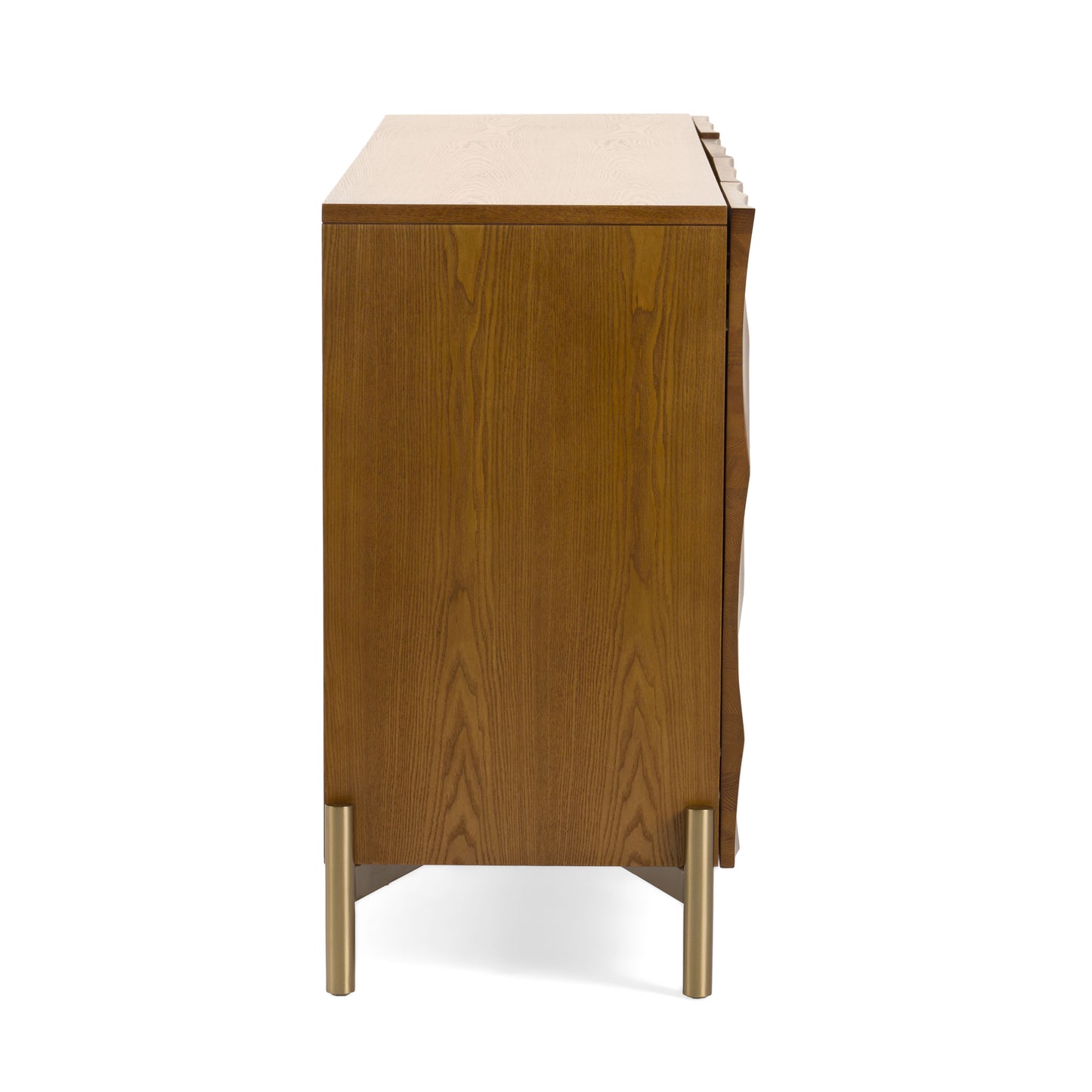 Modrest Killeen Modern Gold Walnut Buffet