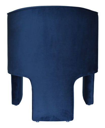 Modrest Kyle Modern Blue Velvet Accent Chair