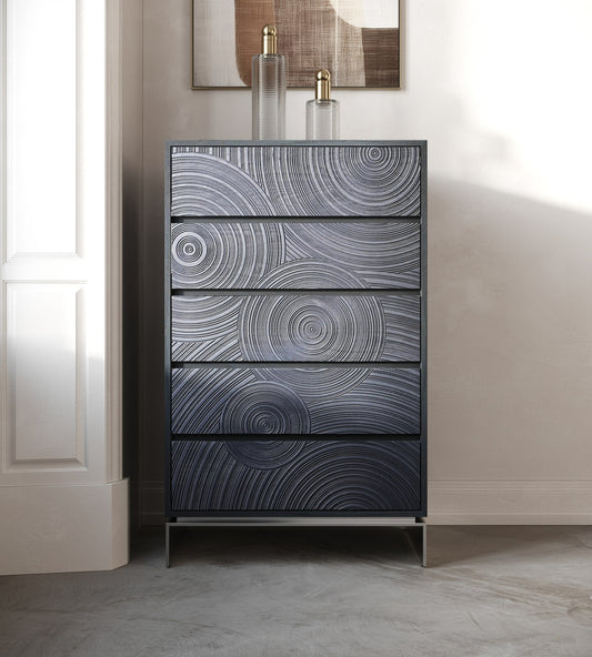 Lamod Cirque Modern Black Ash Chest