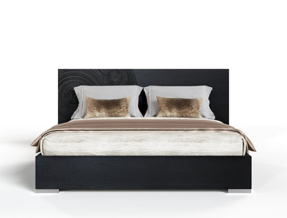 Lamod Cirque Modern Black Ash Bed