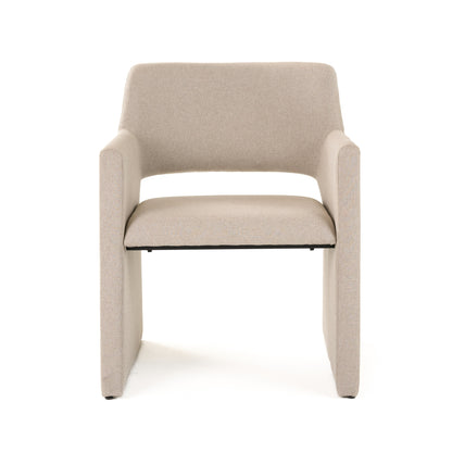 Modrest Lasara Modern Beige Fabric Dining Chair